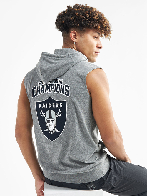 Raiders sleeveless hoodie clearance