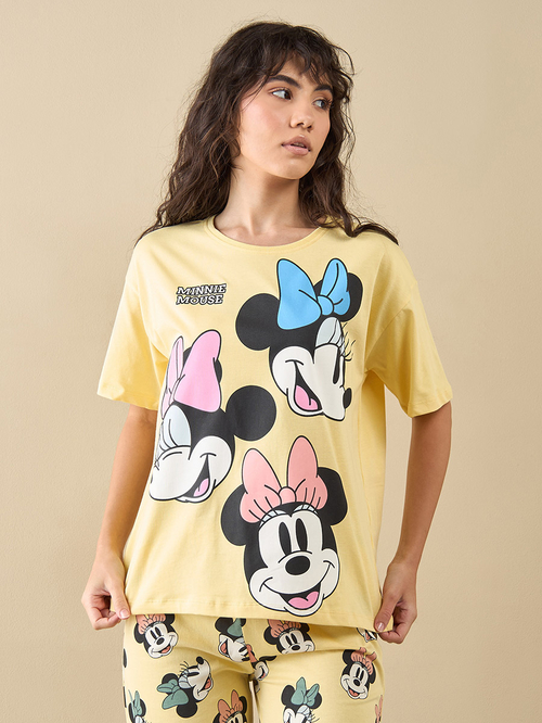 Yellow minnie mouse shirt hot sale