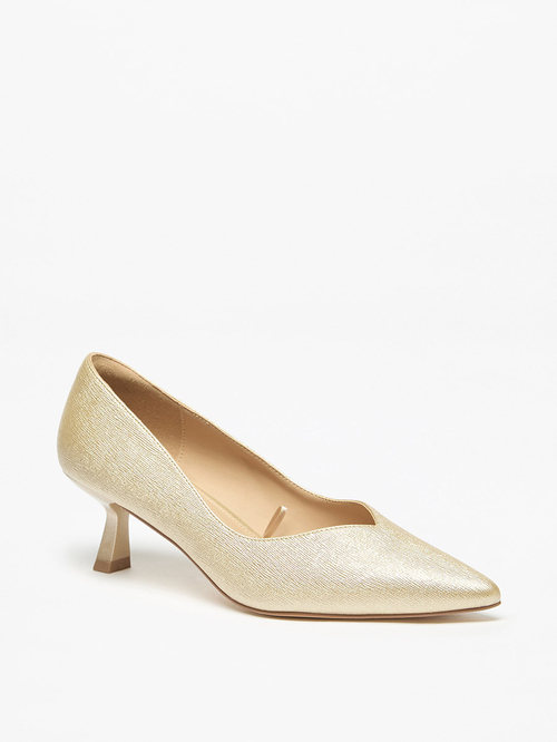 Gold slip on pumps shop