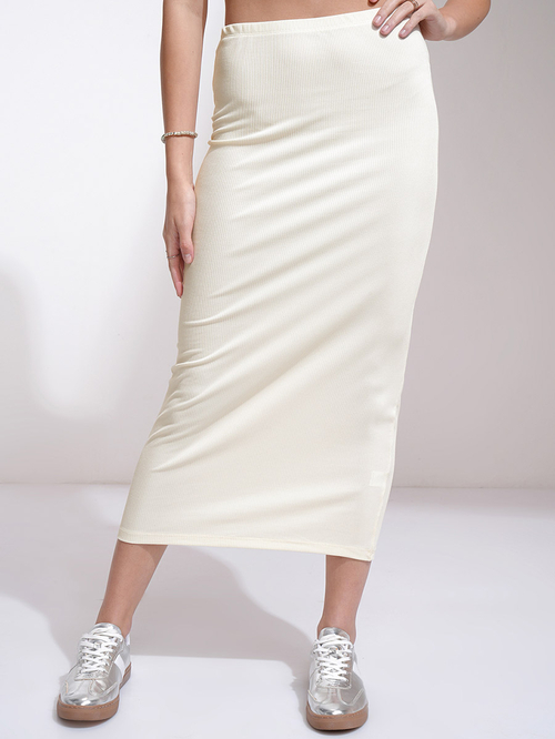 美品【Lu.】I-Line Skirt / White 美品【Lu.】I-Line Skirt / White