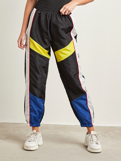 Color block track pants womens 2025