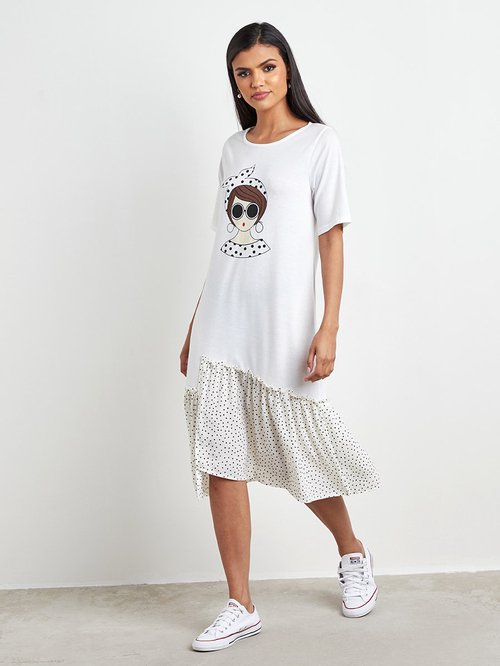 Frill t shirt dress shop