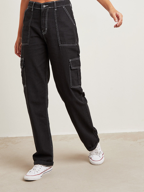 Cargo mom jeans online