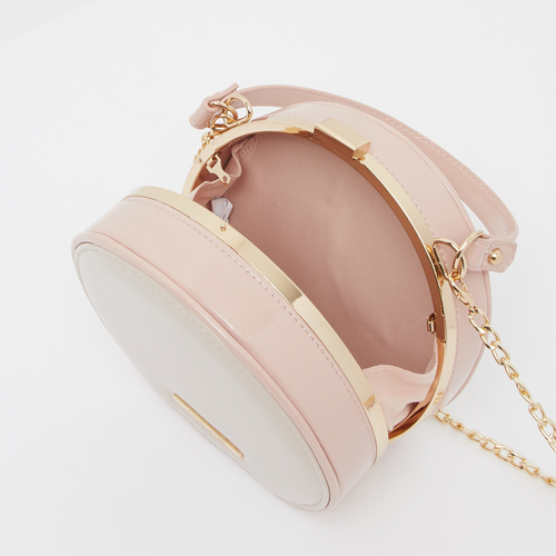 Circular push lock crossbody bag store