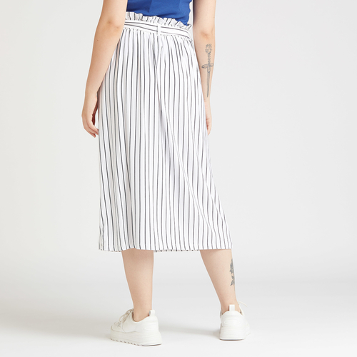 Striped tie skirt top