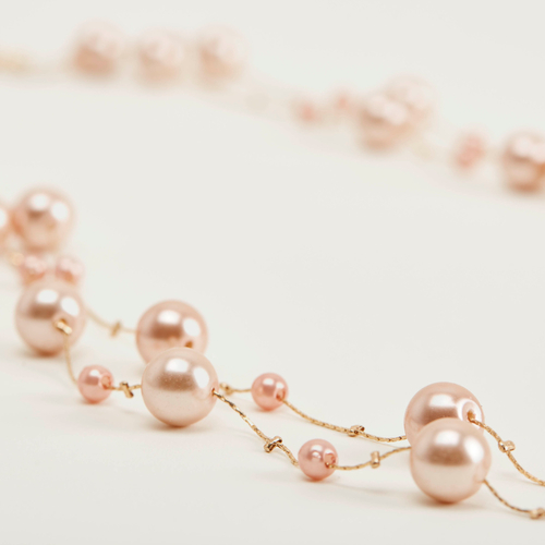 Faux pearl station necklace new arrivals