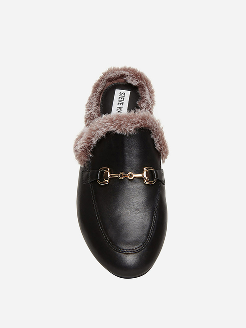 Steve madden faux fur mules online