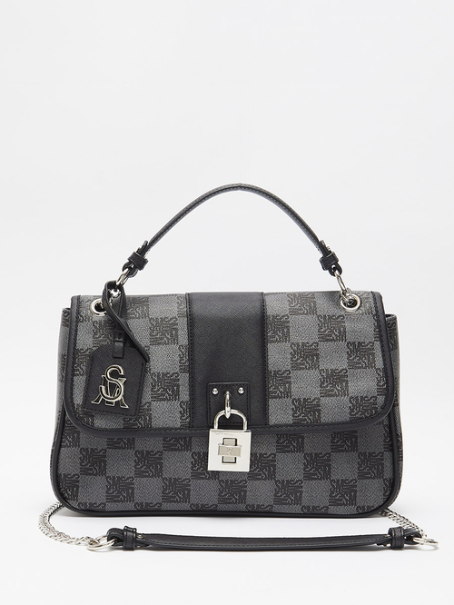 Slogan print chain bag 2025