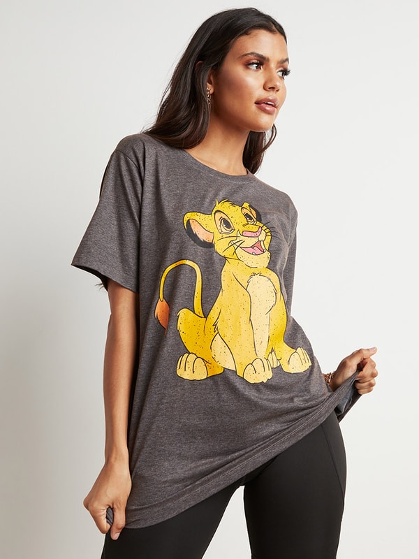 Lion King Graphic Printed Oversized T shirt