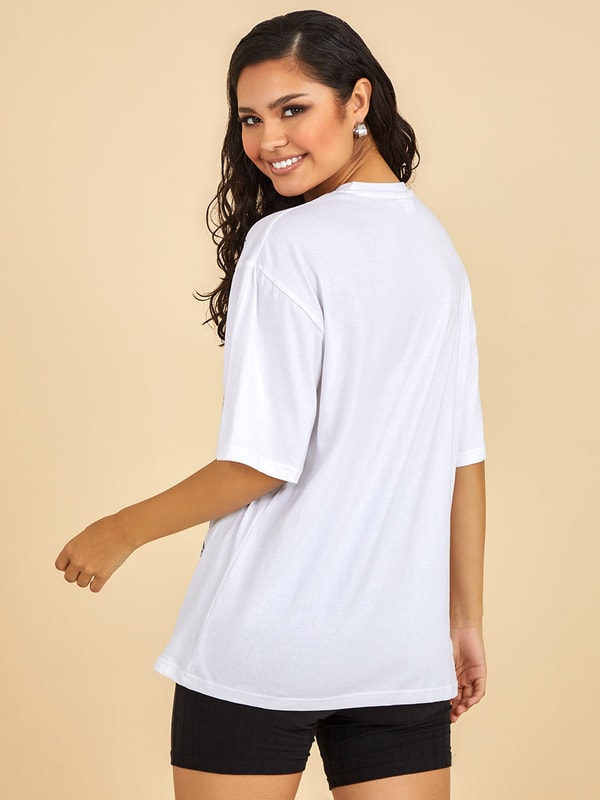 Disney Dumbo Graphic Short Sleeves Oversized Longline T-shirt For