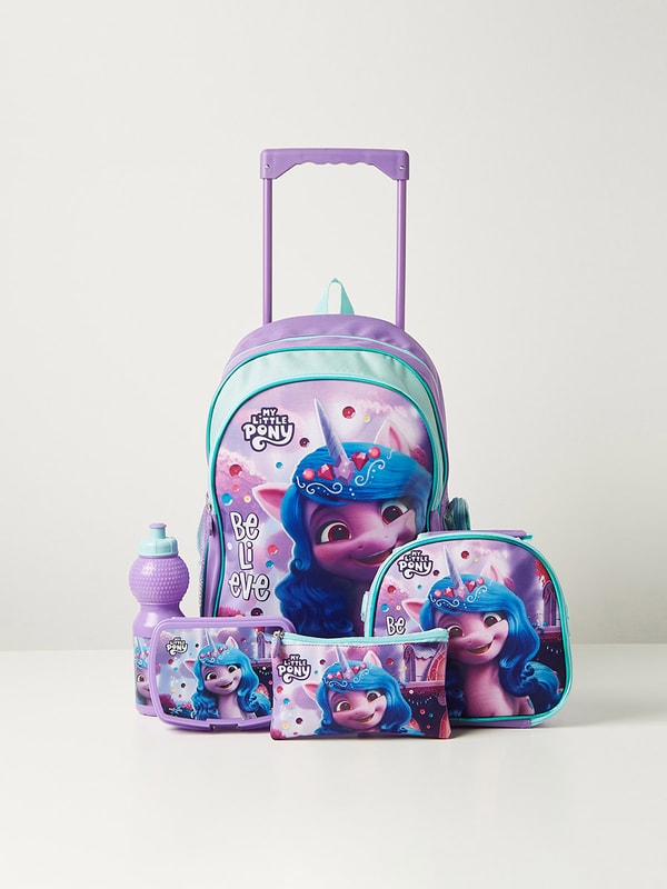 Bag Cartable My Little Pony Buy Set Of Little Pony Print Trolley