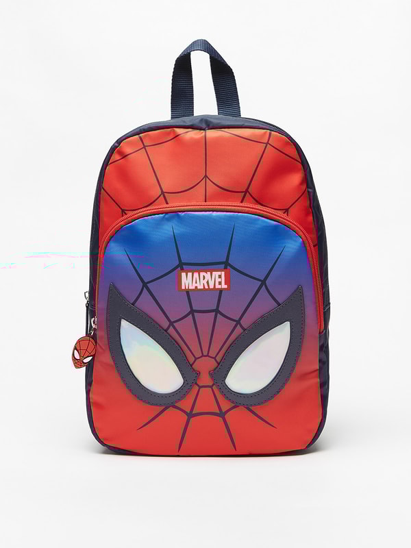 Buy Marvel Spider Man Backpack with Zip Closure Navy Blue For Kids