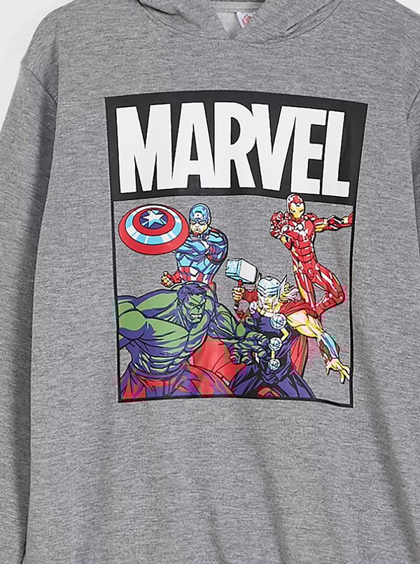 Marvel hoodie grey shop