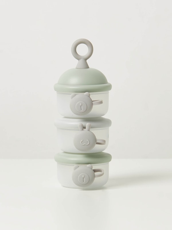 Solid 3-Piece Milk Powder Container with Button and Hook For Default ...