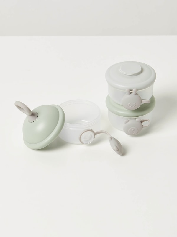Solid 3-Piece Milk Powder Container with Button and Hook For Default ...
