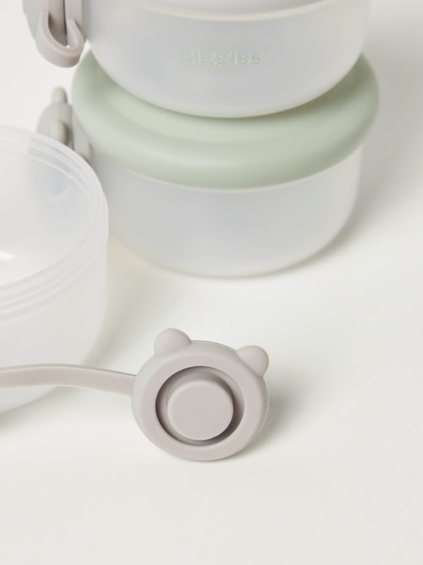 Solid 3-Piece Milk Powder Container with Button and Hook For Default ...