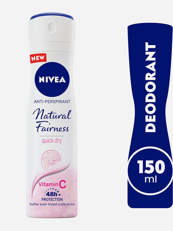 Natural Fairness Antiperspirant Deodorant Spray, 150ml Styli