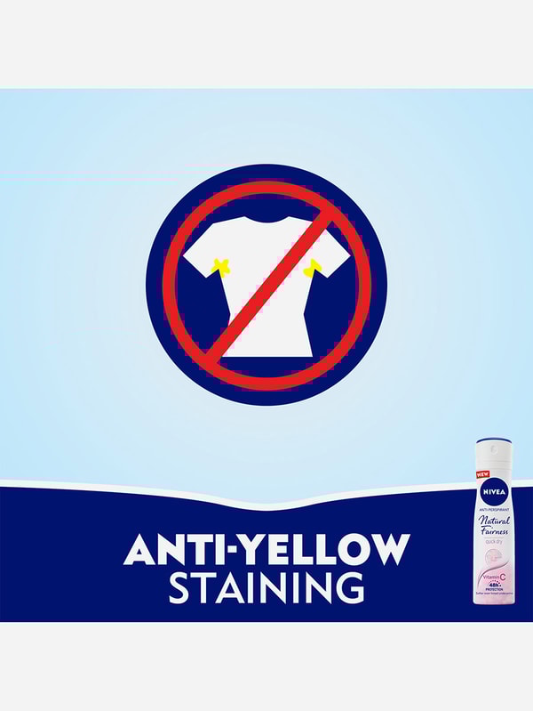 Natural Fairness Antiperspirant Deodorant Spray, 150ml Styli
