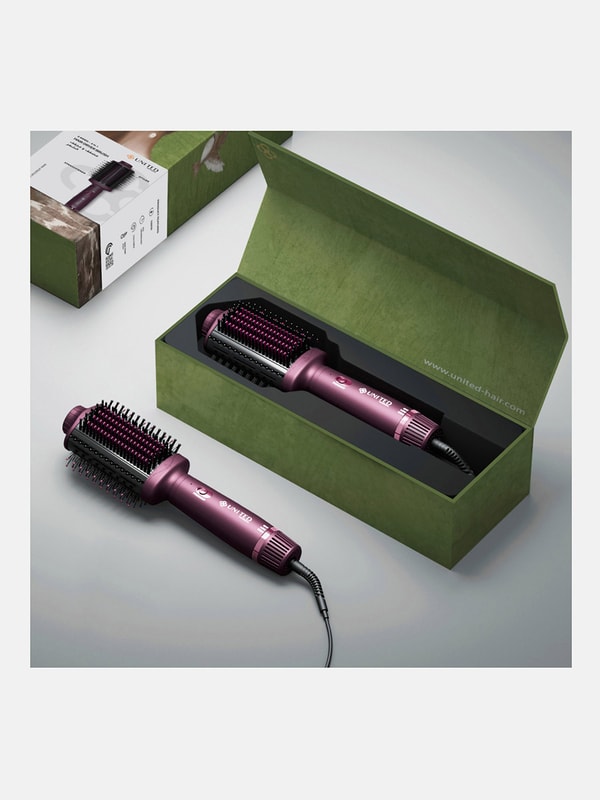 Buy 2 in 1 Hair Styler 410 degree F 1000W Ionic Conditioning For Beauty Styli UAE