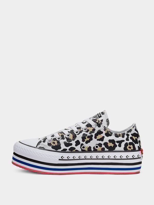 Buy Chuck Taylor All Star Platform Layer Ox Sneakers Multi For Women Styli Kuwait