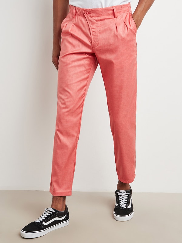 Side Button Style Slim Fit Trouser | Styli