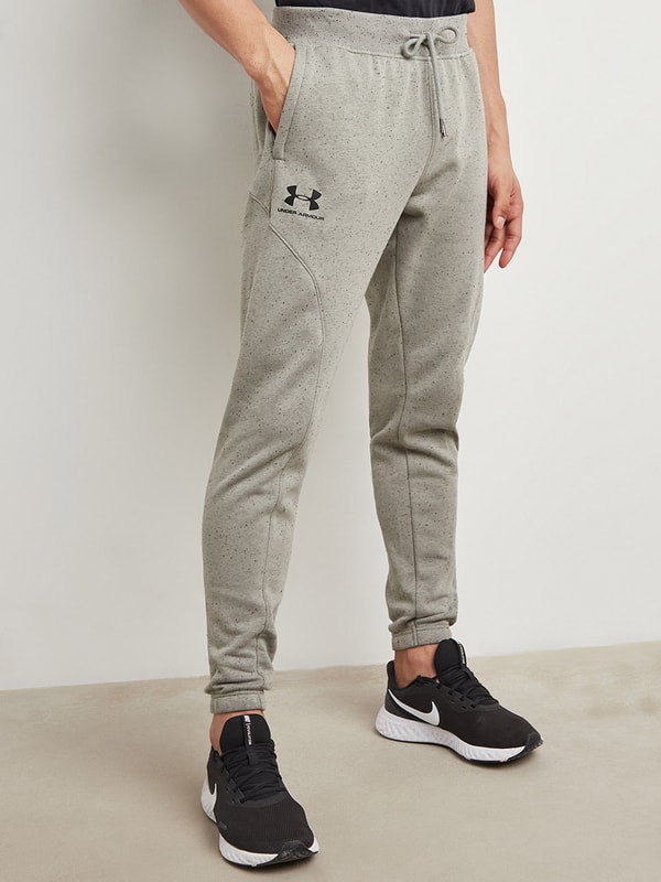Speckled Fleece Jogger with External Drawcord Styli