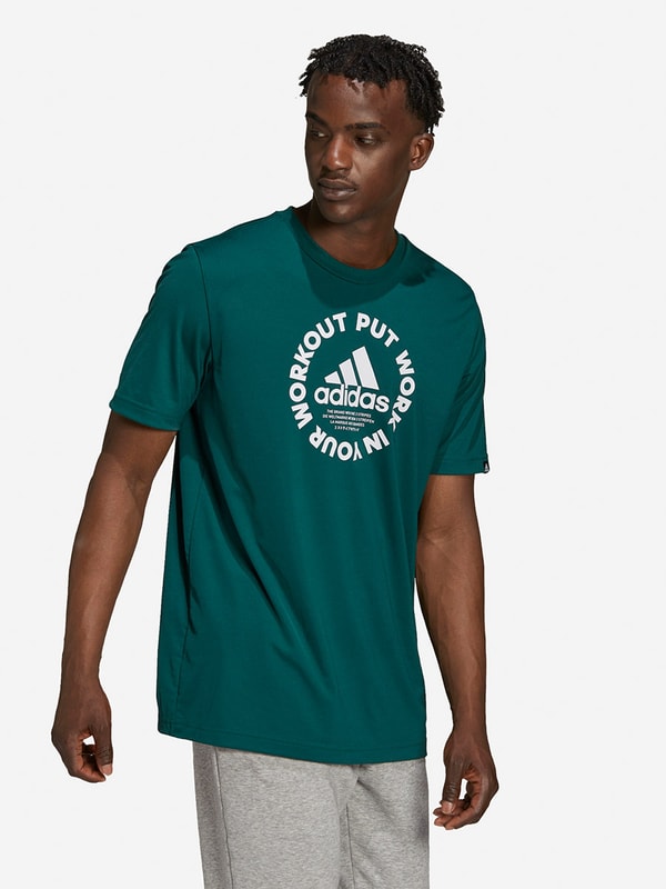 Workout Slogan Print TShirt Styli