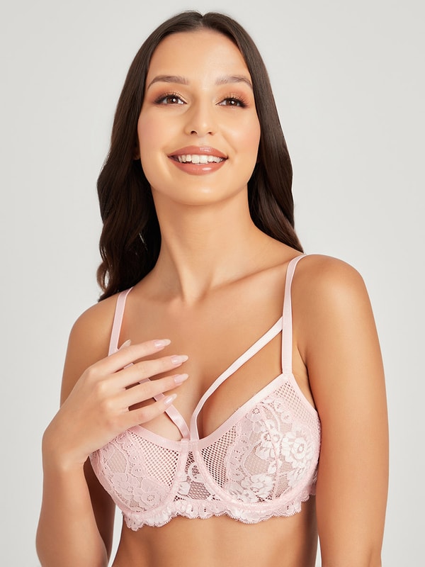 Buy Ningsige Women's Sexy Bra Lace Balconette Bra Demi Underwire Bra Online  at desertcartBolivia