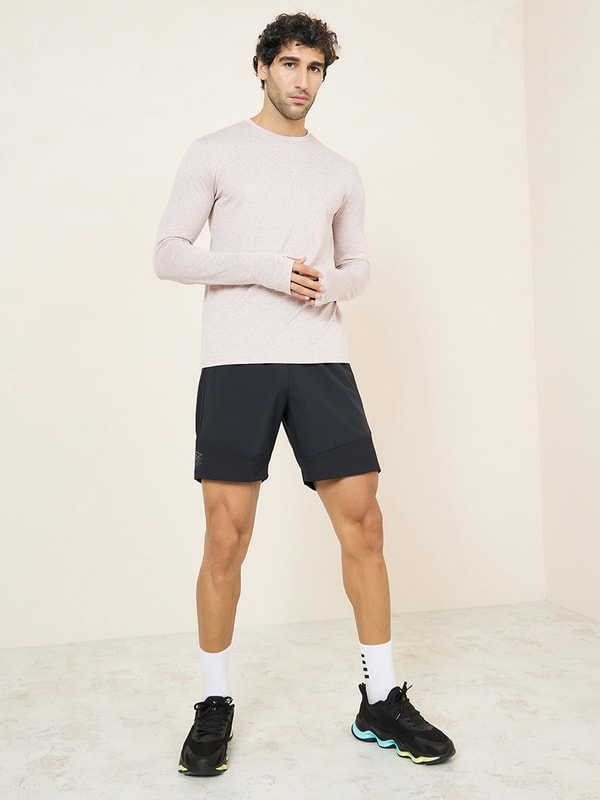 Thumbhole Sleeves Slim Fit Active T-Shirts | Styli