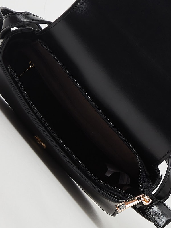 Stitch detail saddle best sale bag