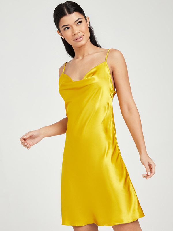 Yellow slip for under dress cheap