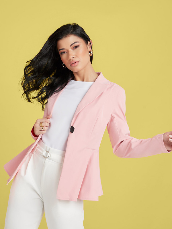 Kensie notch lapel peplum coat new arrivals