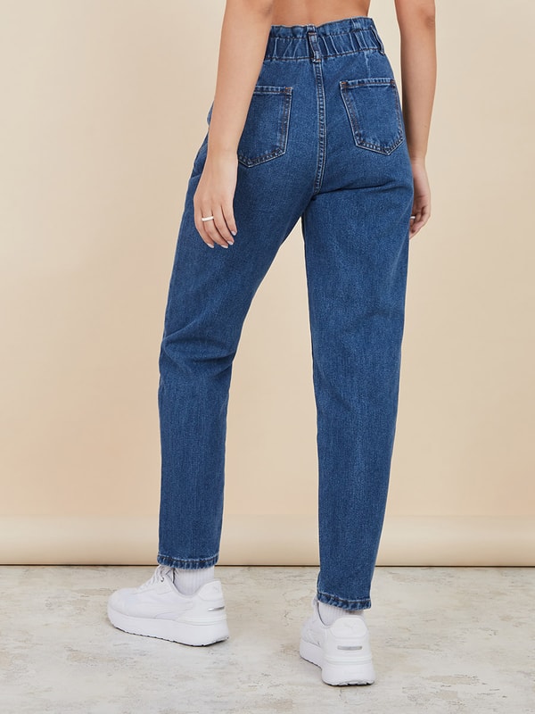Paperbag high waisted best sale jeans