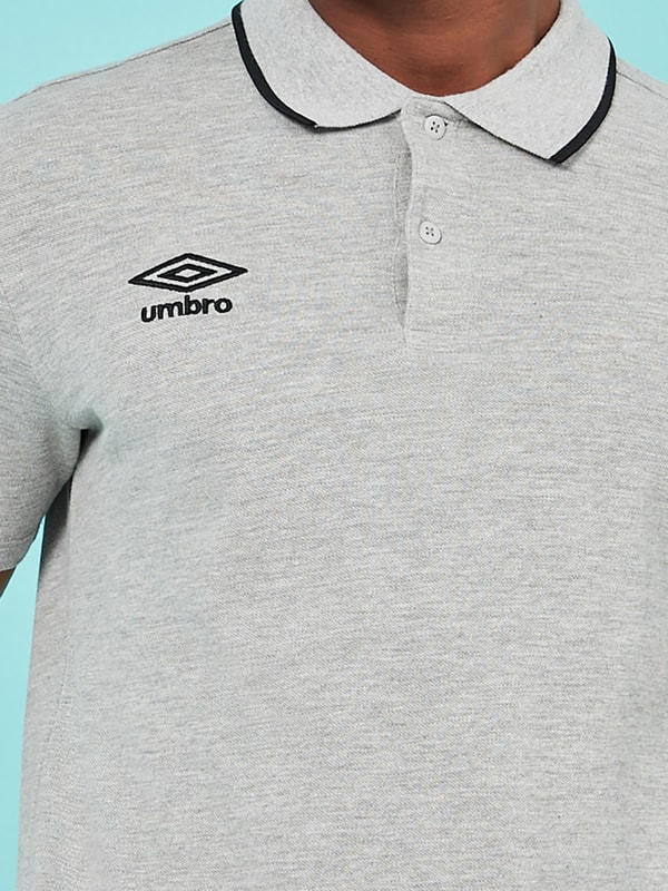 Buy FW Pique Polo Grey For Men | Styli Kuwait