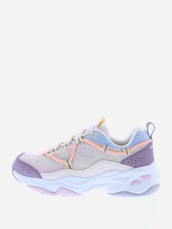 Skechers Curacao - Skechers D'Lites 4.0 - Cool Steps Add some high traction  to your look with Skechers D'Lites 4.0 - Cool Steps. This lace-up fashion  style features a colorblock leather and