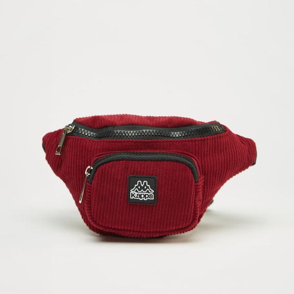 Buy Ribbed Textured Waist Bag with Adjustable Strap and Zip Closure Red For Women Styli Saudi