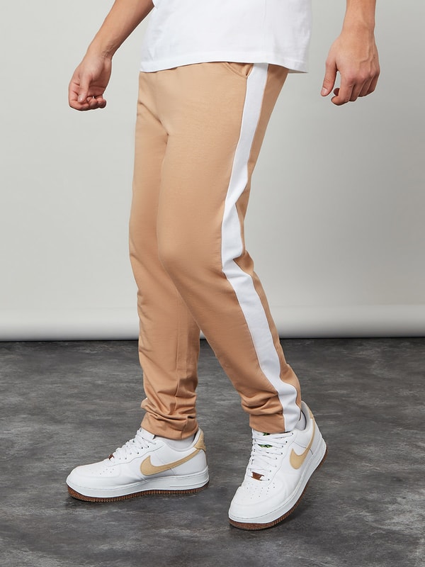 Side stripe drop skinny jogger pants sales