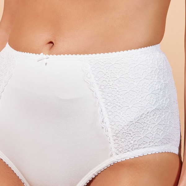 Buy AARAM Apricot Tummy Tucker Underwear with Lace Panties for