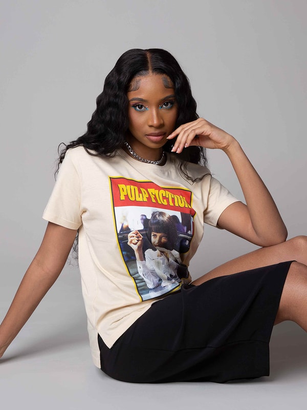 Pulp fiction sweatshirt white top