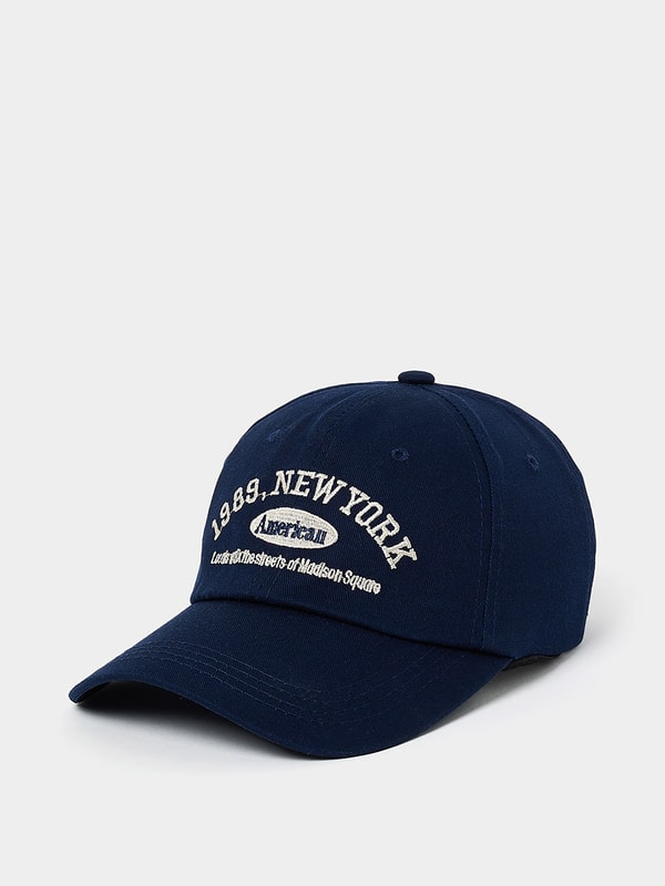 Buy 1989 New York Embroidered Baseball Cap Navy Blue For Men