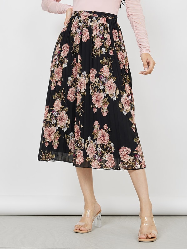 Petersyn rocco floral-print multi on sale tiered a-line midi skirt