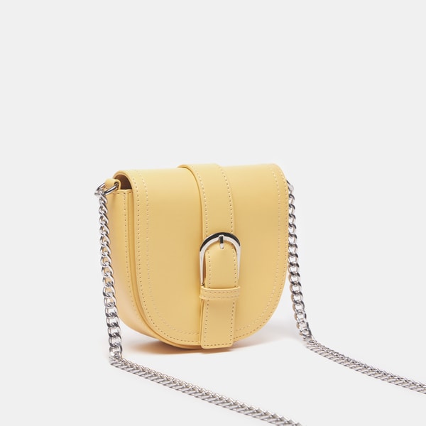 Yellow strap bag top