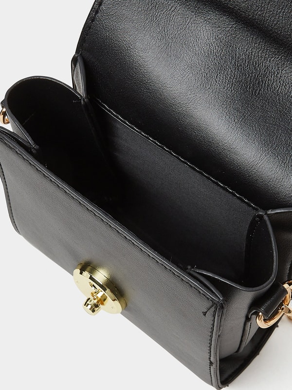 Buy Chain Handle Crossbody Bag Black For Women Styli Saudi
