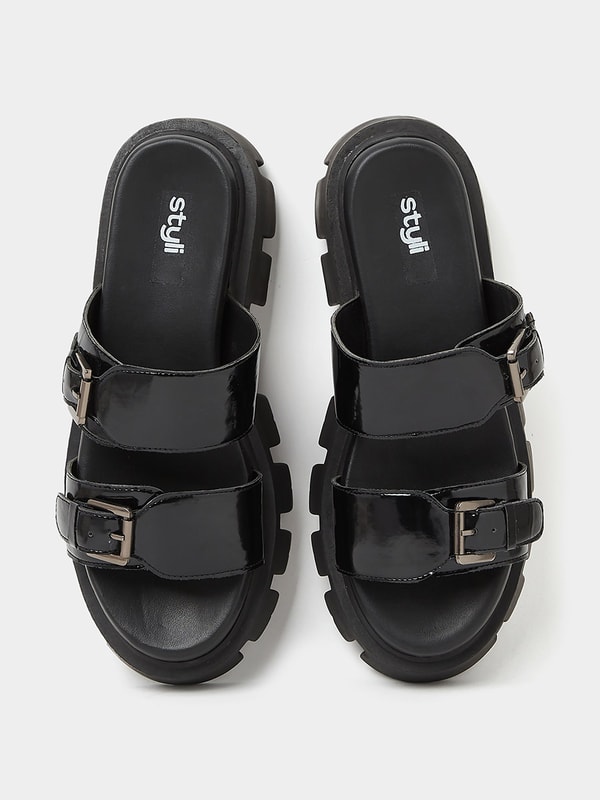 Fadey chunky jelly flat sandals online