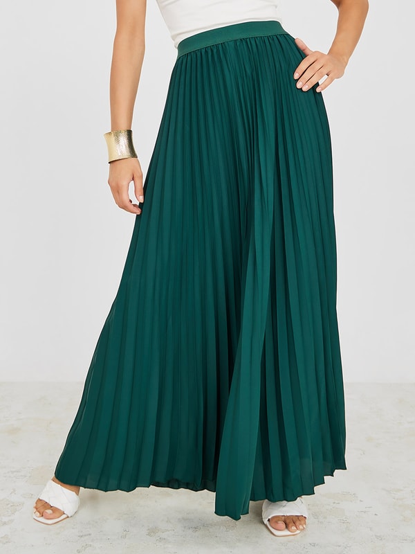 High waisted pleated top skirt 90