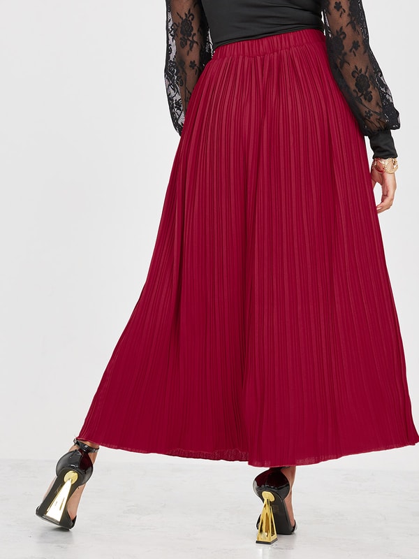 Pleated maxi skirt 7 cheap little words