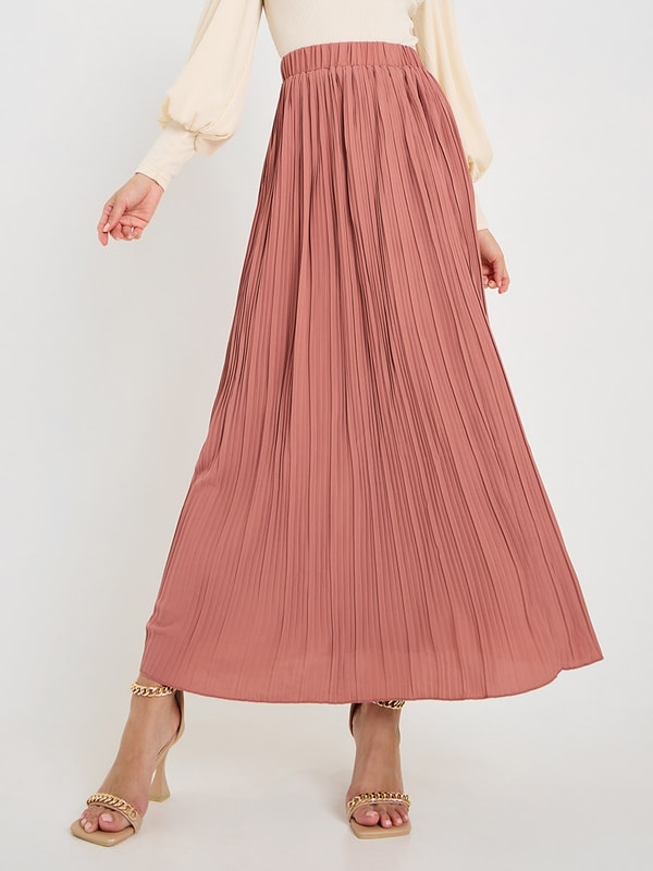 Chiffon pleated maxi skirt uk clearance