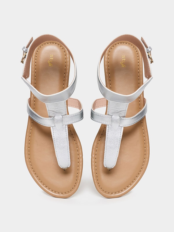 Thick strap flat sandals store
