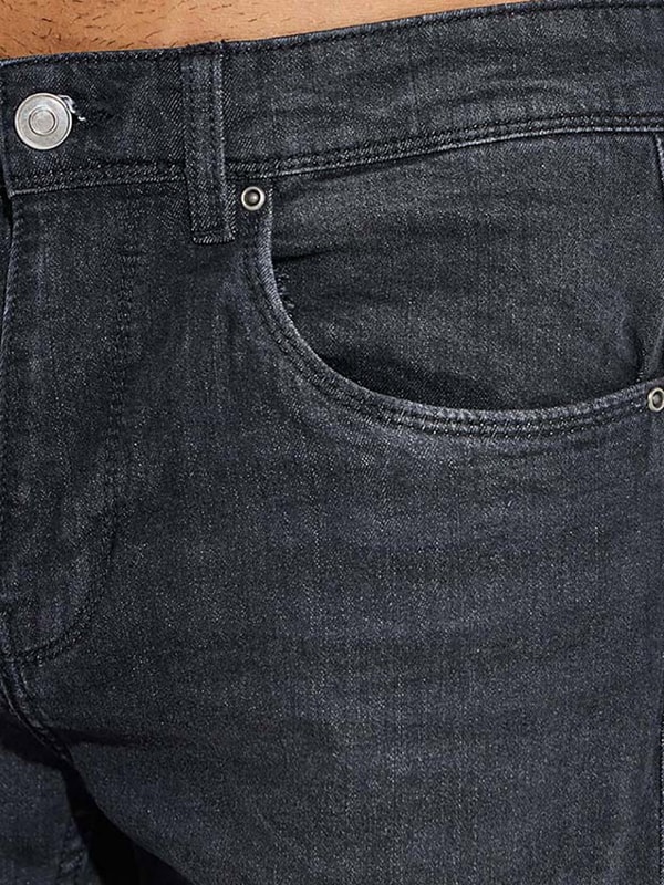 Cotton Stretch 5-Pocket Slim Fit Jeans | Styli
