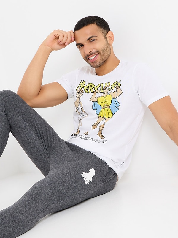 Hercules Graphic Cotton T Shirt Pyjama Set